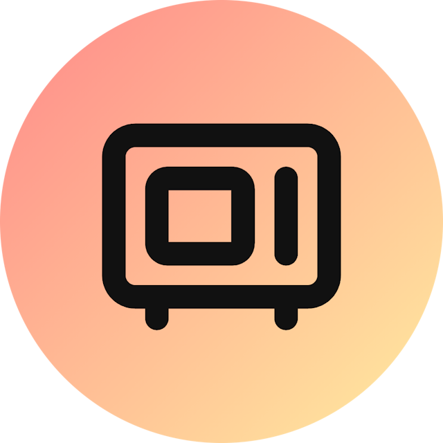 Microwave icon for SaaS logo
