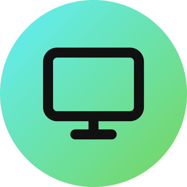 Monitor icon for SaaS logo