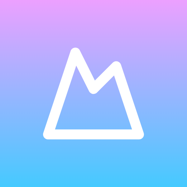 Mountain icon for Mobile App logo