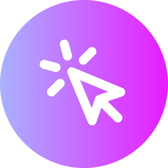 Mouse Pointer Click icon for Blog logo