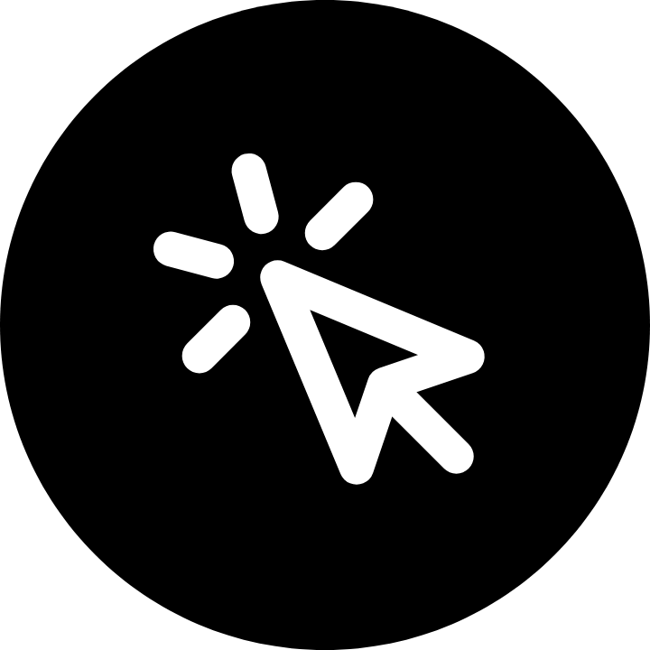 Mouse Pointer Click icon for Website logo