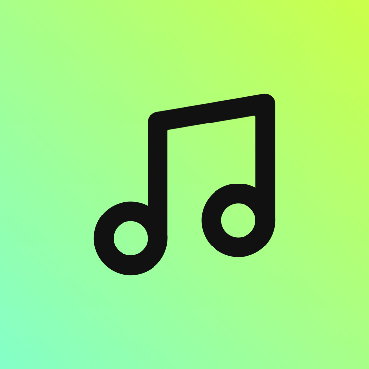 Music icon for Ecommerce logo