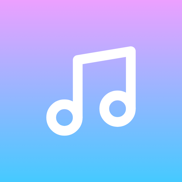 Music icon for Mobile App logo
