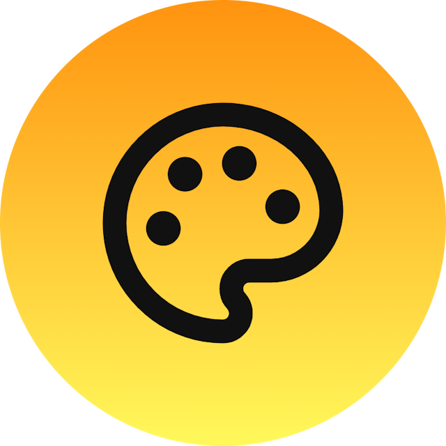 Palette icon for Mobile App logo