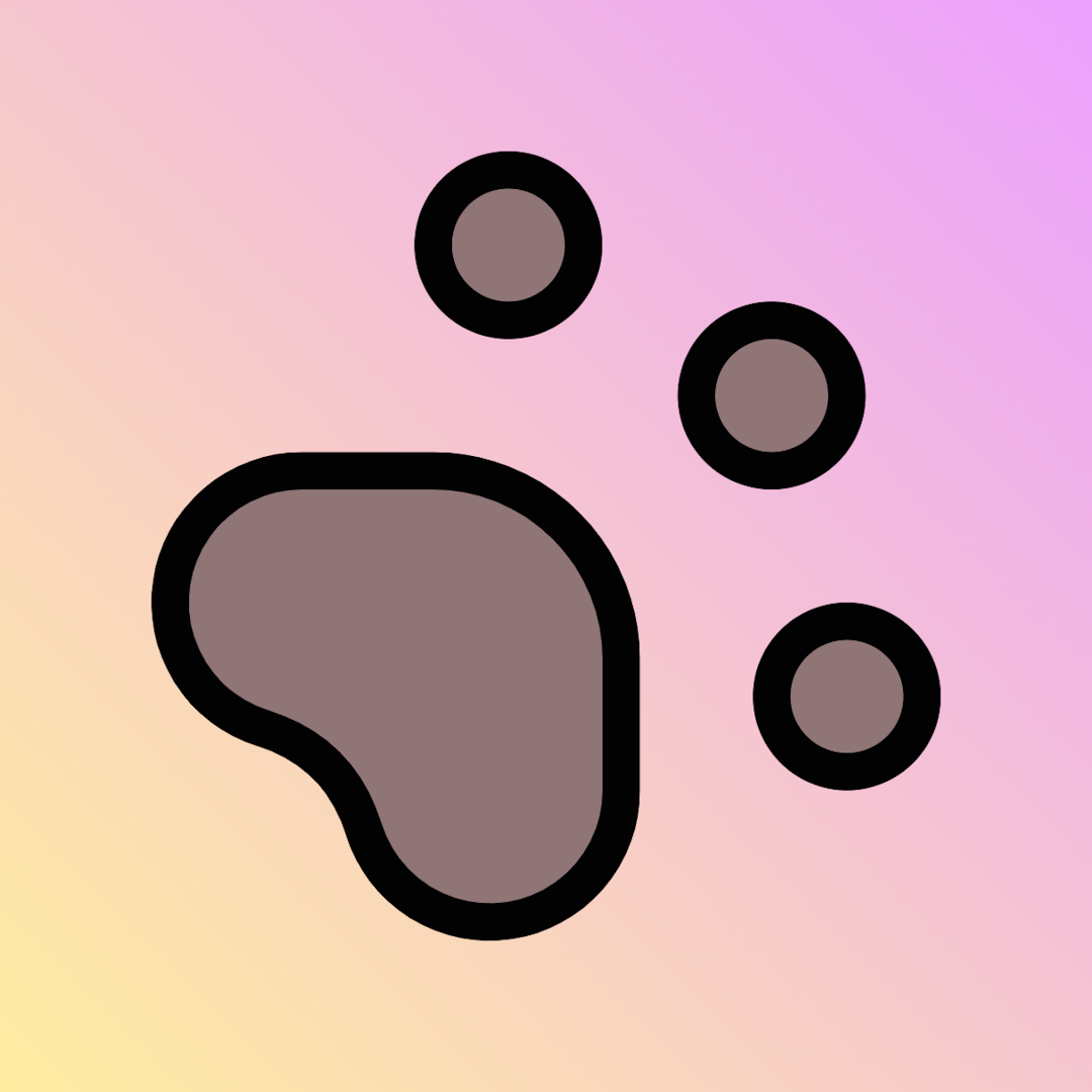 Paw Print icon for Mobile App logo