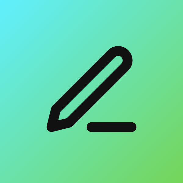 Pen Line icon for Website logo