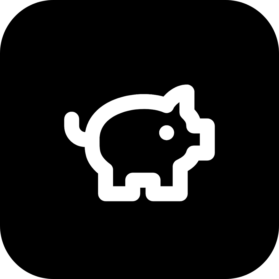 Piggy Bank icon for Bank logo
