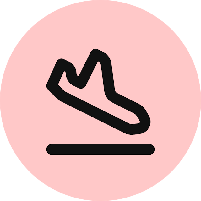 Plane Landing icon for Clothing logo