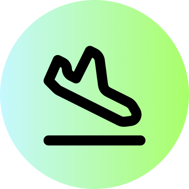 Plane Landing icon for Website logo