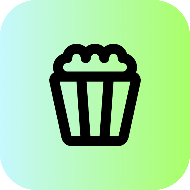 Popcorn icon for Website logo
