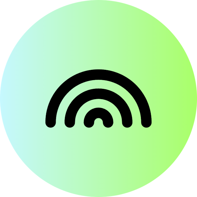 Rainbow icon for Book logo