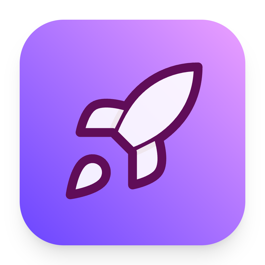 Rocket icon for Mobile App logo
