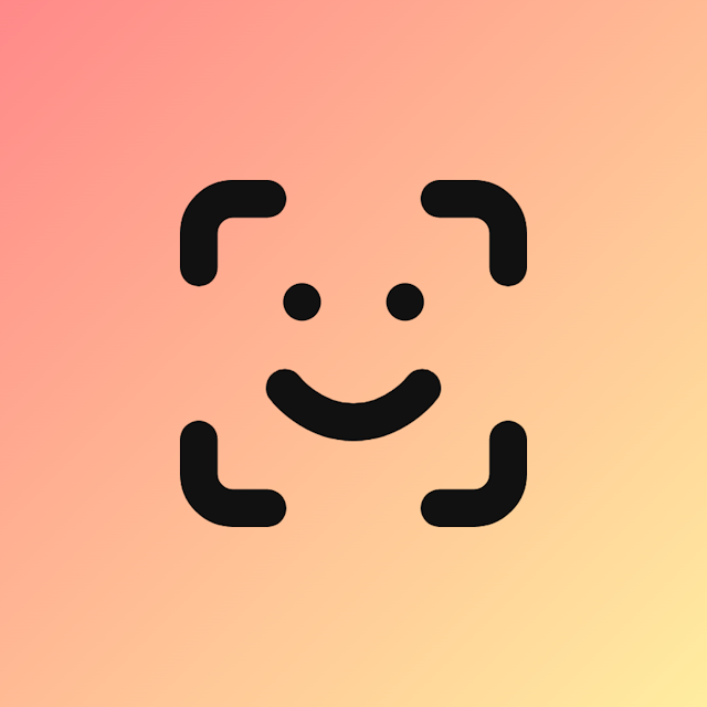 Scan Face icon for Mobile App logo