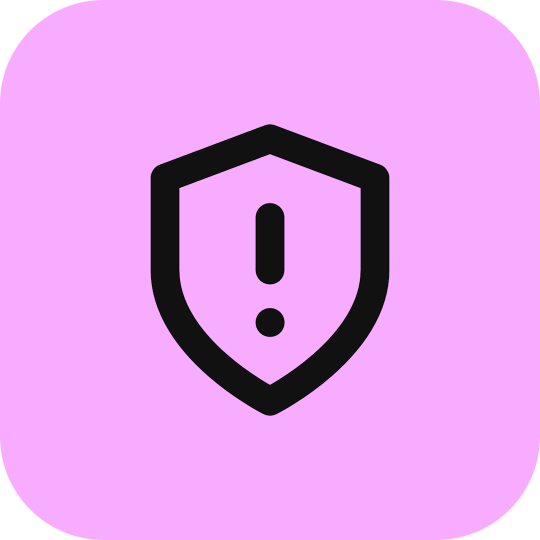 Shield Alert icon for Gym logo