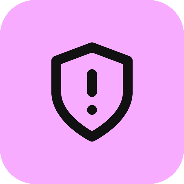 Shield Alert icon for Gym logo