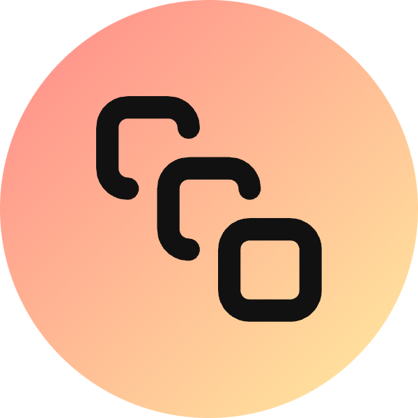 Square Stack icon for Mobile App logo