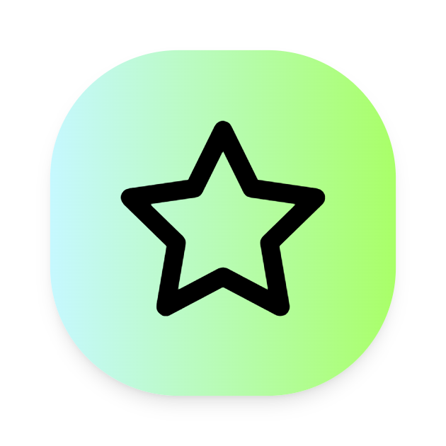 Star icon for Social Media logo