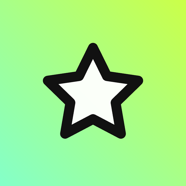Star icon for Mobile App logo
