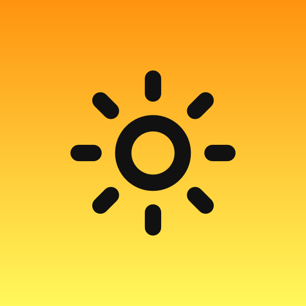 Sun icon for Photography logo