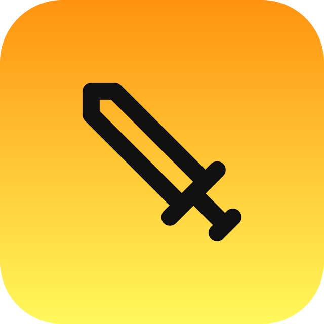 Sword icon for Clothing logo