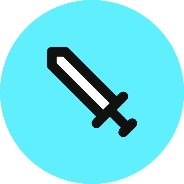 Sword icon for Mobile App logo