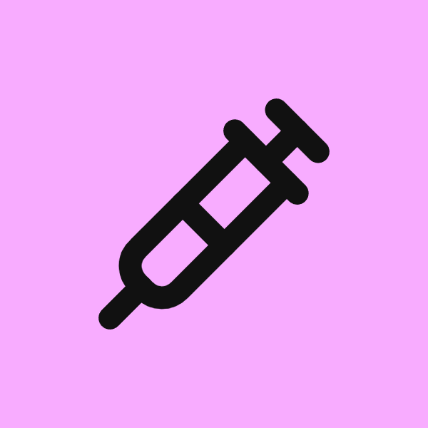 Syringe icon for Tattoo Parlor logo