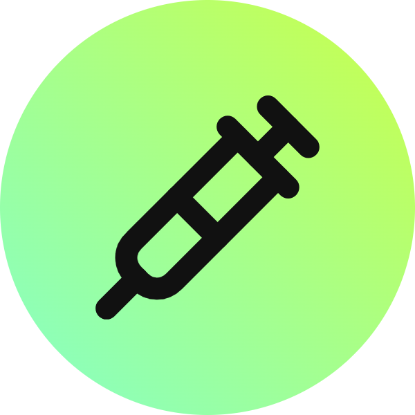 Syringe icon for Clothing logo