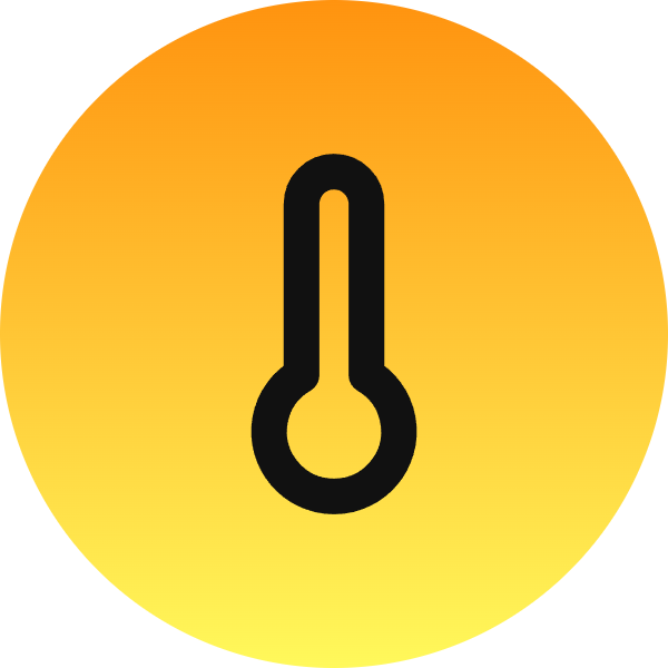 Thermometer icon for Ecommerce logo