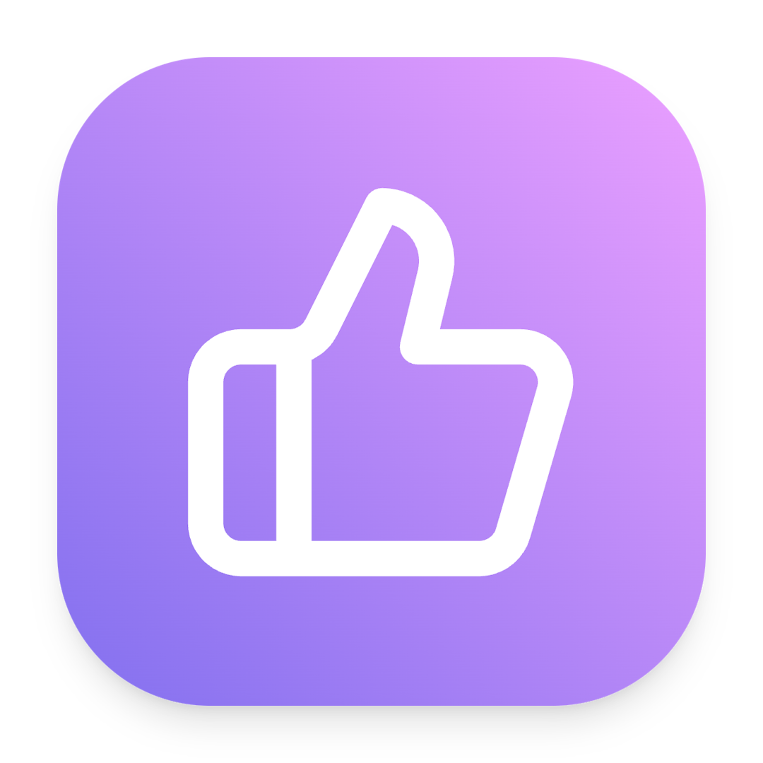 Thumbs Up icon for SaaS logo