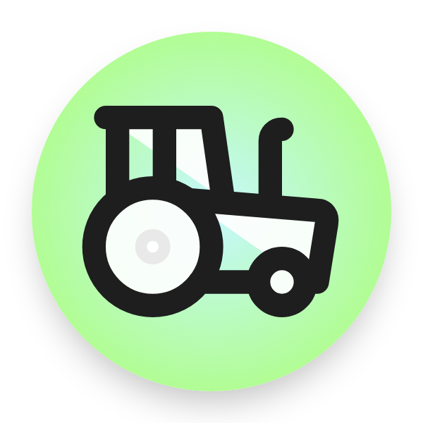 Tractor icon for Website logo