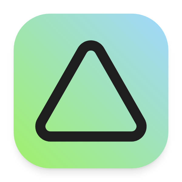 Triangle icon for Mobile App logo