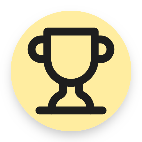 Trophy icon for Social Media logo